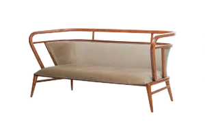 Empire Camel Velvet Sofa by Javier Gomez