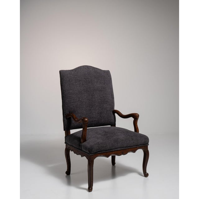 19th Century Louis XV Black Wood Club Chairs For Sale - Image 15 of 15