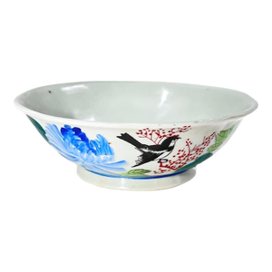 Late Qing Dynasty Antique Chinese Painted Porcelain Bowl