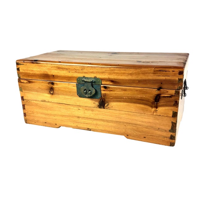 20th Century Chinese Elmwood Treasure Chest Chairish