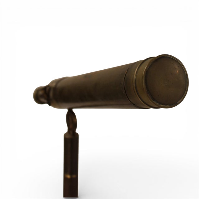 19c French Antique Telescope With Stand For Sale - Image 4 of 5