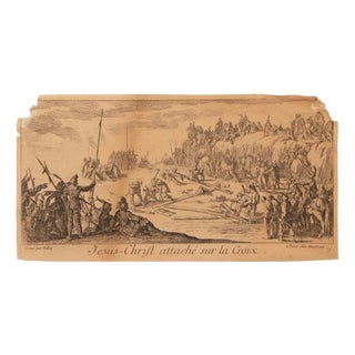 Jacques Callot, Le Crucifiement (The Crucifixion), Etching, 1614-24 For Sale