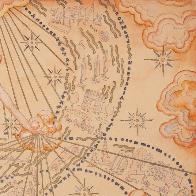 'Study for a Mural' by Daniel Putnam Brinley, 1932, Maquette, Allegory, Chicago, Alfred Stieglitz, Armory Show, National Academy of Design For Sale - Image 9 of 11