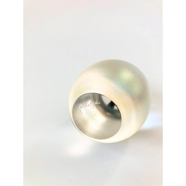 Late 20th Century Vintage Zellique Art Glass Pear For Sale - Image 5 of 6