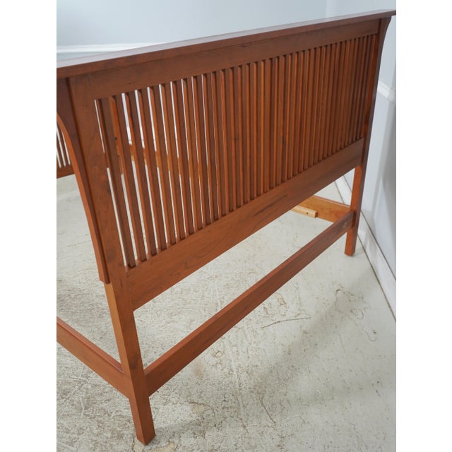 Stickley Queen Size Cherry Mission Bed For Sale - Image 14 of 17