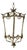 Mid-Century Brass Lantern For Sale