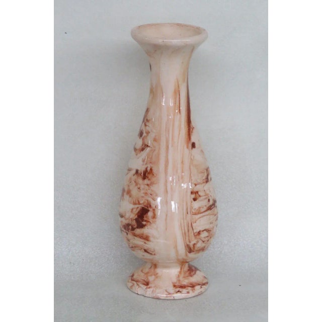 Brown Sitka Clay Brown Marbled Small Bud Vase For Sale - Image 8 of 12