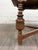 Late 20th Century Vintage Old English Tudor Jacobean Revival Style Oak Draw Leaf Dining Table For Sale - Image 5 of 18