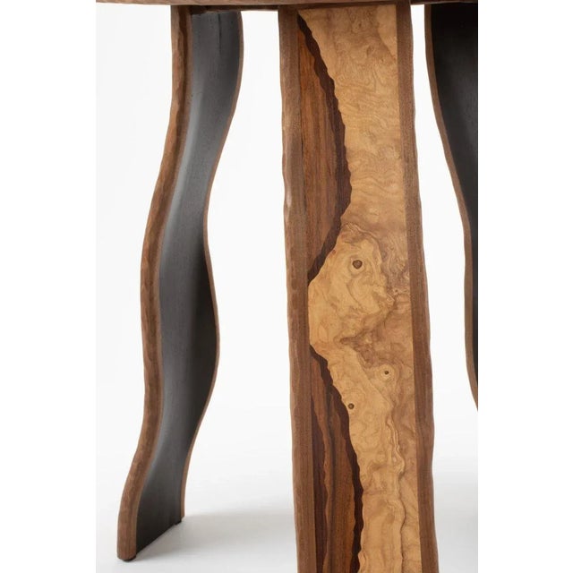 Mid-Century Modern David Marr, Original Handcrafted Woodwork, Tribute to a Tree Side Table, 2023 For Sale - Image 3 of 4