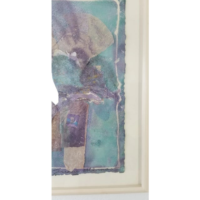 Susan Wemar Mixed Media Collage Abstract Painting For Sale - Image 10 of 13
