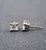 1.00 Ct Princess Cut Diamond Studs, Pair For Sale - Image 4 of 8
