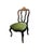 Green Vintage Elegant Venetian Side Chair With Thai Silk Circa 1960 For Sale - Image 8 of 12