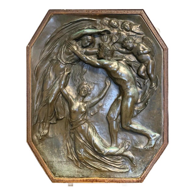 "Spirit Rising," Large Bronze Sculptural Relief Panel. For Sale