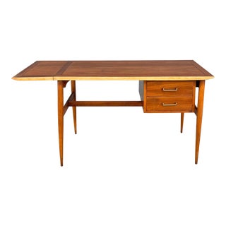 Extendable Writers Desk With Drop-Hinge Leaf by Lane Furniture For Sale