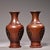 Metal Vintage Pair Solid Copper Vases, Hand Chased High Relief Fu Character & Lotus Motifs, Chinoiserie Matching Vase Set For Sale - Image 7 of 7