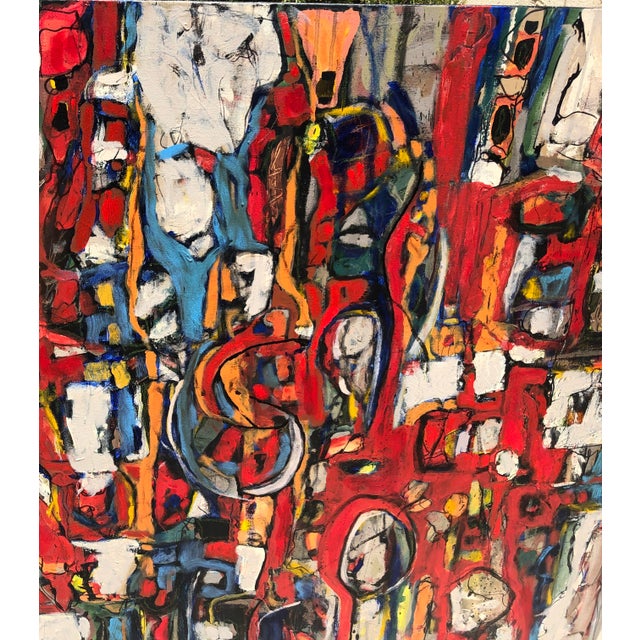 Paint Obsession 31-Bold Abstract- 48"x60"x1.5" For Sale - Image 7 of 7