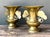 Brass Vintage Brass Ginko Motif Vases - A Pair For Sale - Image 8 of 16