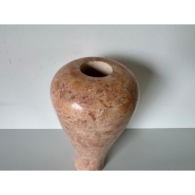 1980s 1980s Maitland Smith Style Tessellated Stone Vase For Sale - Image 5 of 7