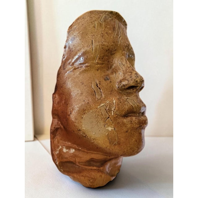Brown Stoneware Sculpture from Gérard Bignolais, 1990s For Sale - Image 8 of 8