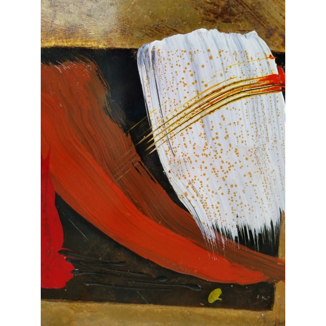 Tony Evans Triptych Abstract Art on Metal For Sale - Image 11 of 13