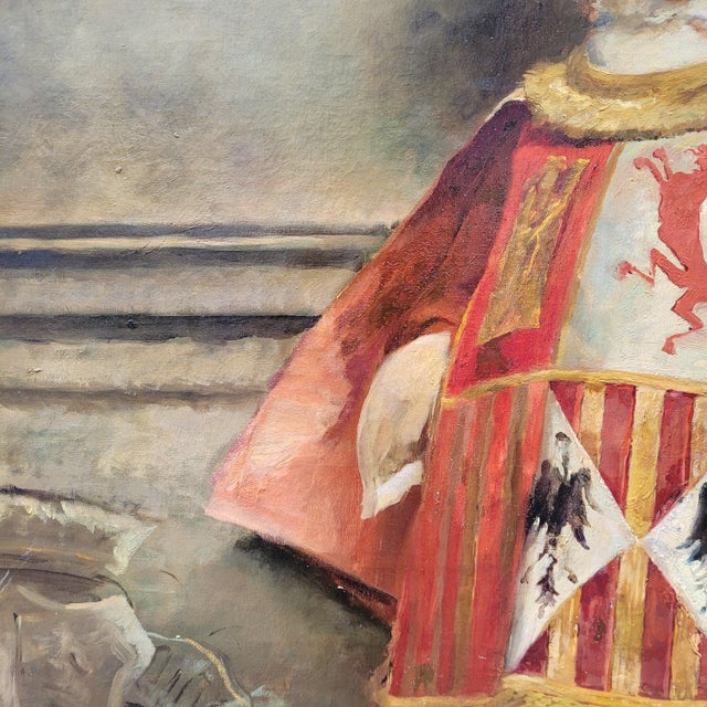 José Alcázar Tejedor, Macero Castellano, 1880, Oil on Canvas For Sale - Image 9 of 18