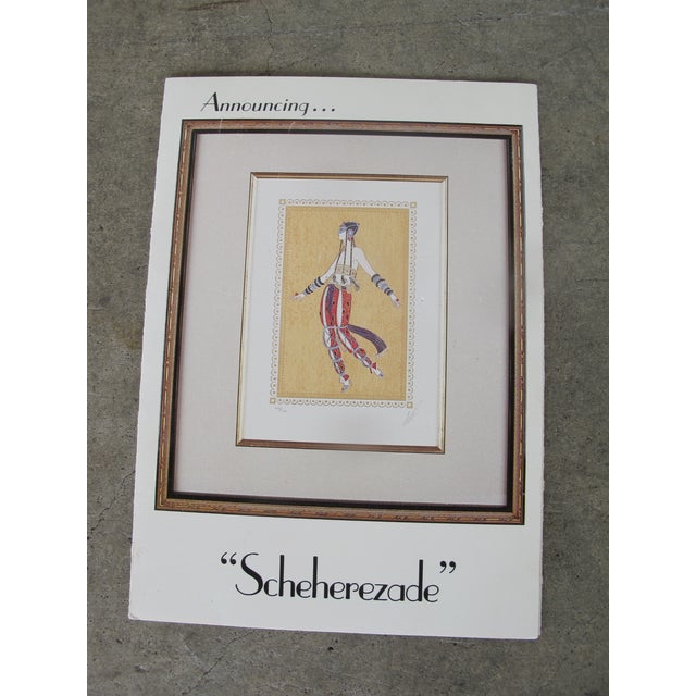 Erte Romain De Tirtoff Scheherzade Suite Art Deco Signed Serigraph Set of 4 For Sale - Image 17 of 18