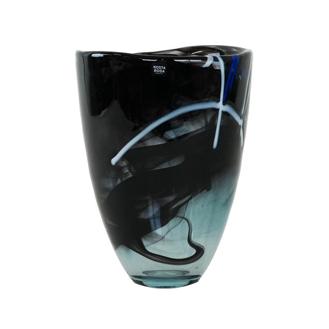 Swedish Glass Vase by Anna Ehrner for Kosta Boda, 1980s For Sale - Image 9 of 9
