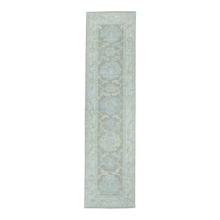 Turkish Oushak Rug 2'8" x 10'2" #19431 For Sale