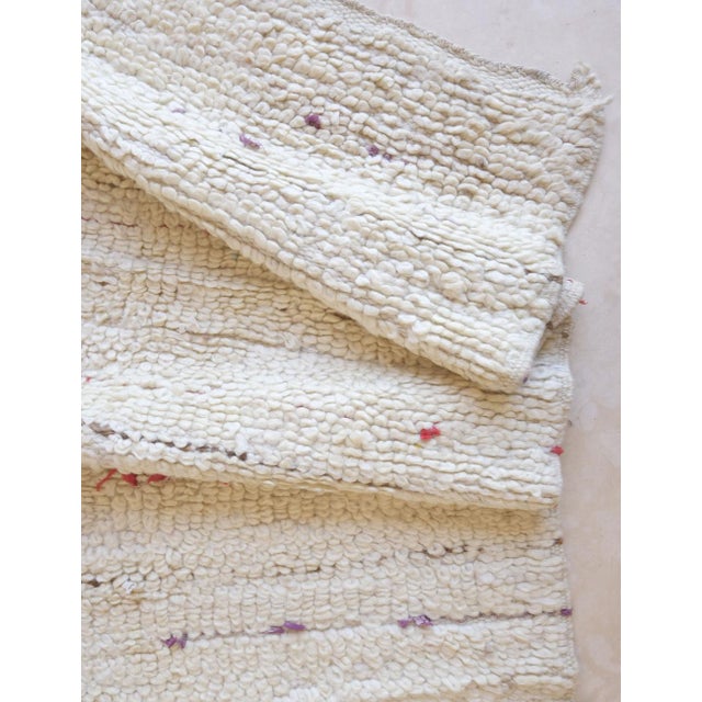 Textile 1980s Kilim Beni Ourain Square Rug - 6.1 X 6 Ft For Sale - Image 7 of 8