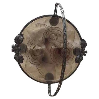 Glass Bowl by Pierre D'Avesn , 1930s For Sale