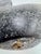 Abstract 1980s Modernist Reclining Stone Figure Sculpture on Marble Base Signed Ramosa For Sale - Image 3 of 10