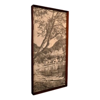 Lake Sepia, 1920s, Photographic Paper & Glass, Framed For Sale