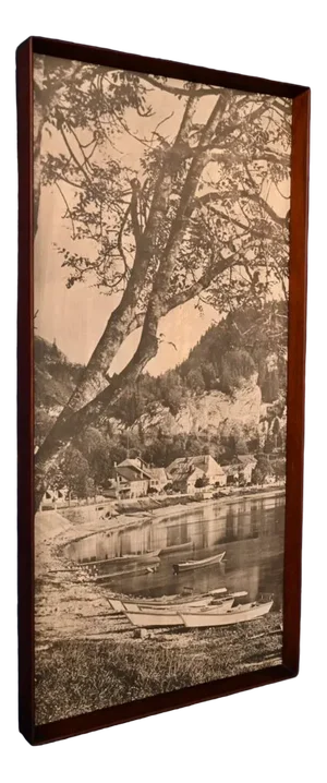 Lake Sepia, 1920s, Photographic Paper & Glass, Framed