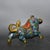 Vintage Cloisonne Enamel Bull Figurine – 11" Gilt Ox Sculpture With Floral Motif For Sale - Image 15 of 18