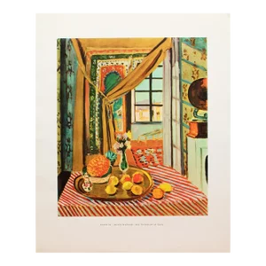 1950s After Henri Matisse "The Interior at Nice", First Edition Period Full-Color Print