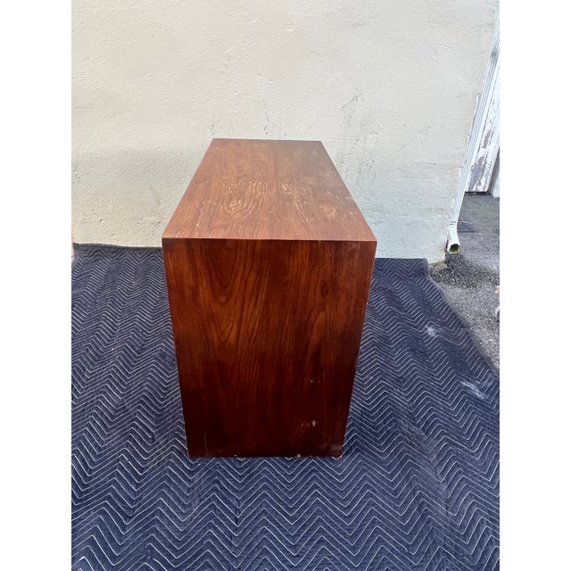 Late 20th Century Late 20th Century Henredon Campaign Desk or Console Table For Sale - Image 5 of 12