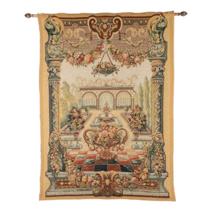 French Point De Loiselles Tapestry Le Jardin De Bagatelle