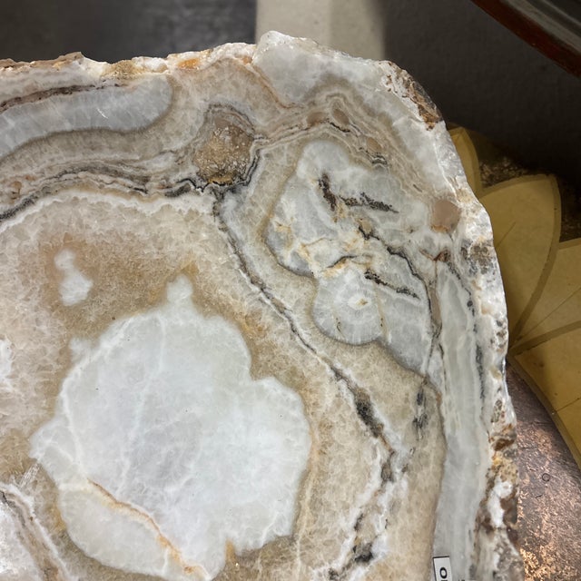 Wide-Cut Onyx Bowl For Sale - Image 9 of 12