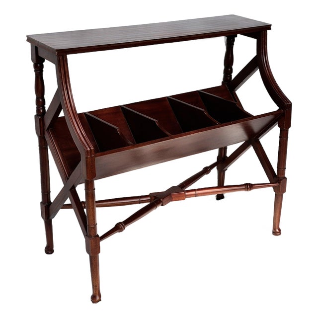 Vintage Edwardian/Regency Style Book Trough Console Table For Sale