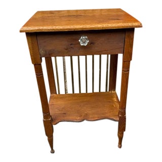 19th Century Federal Style Mahogany Side Table For Sale