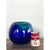 Vintage Blue and Green Glass Sphere Vase For Sale In West Palm - Image 6 of 12