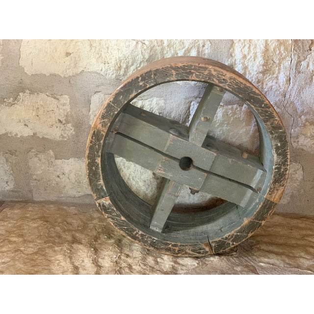 Early 19th Century Large Industrial French Circular Wood Factory Mold For Sale In San Antonio - Image 6 of 12