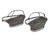 Vintage French Style Metal Wine Baskets or Bottle Holders, 1970s, Set of 2 For Sale - Image 13 of 13