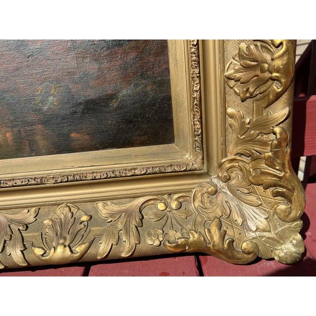 1910s Listed American Artist George F. Kaumeyer Antique Landscape Painting For Sale - Image 5 of 12