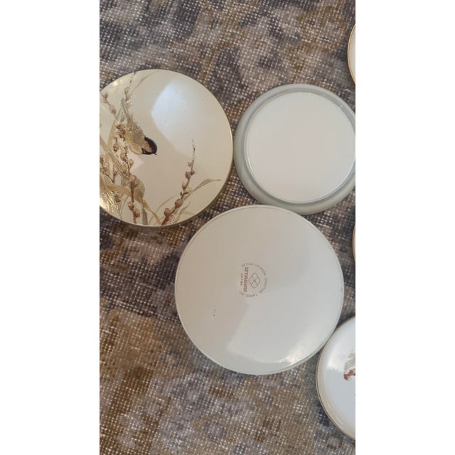 Ceramic Vintage 1980s 9-Piece Otagiri Japan Chickadee & Pussy Willow Vanity and Desk Set For Sale - Image 7 of 7