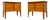 Mid-Century German Beech Bedside Tables from Wk Möbel, 1960s, Set of 2 For Sale