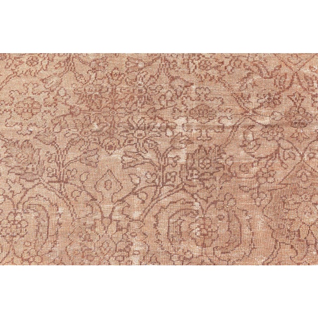 1910s Authentic Persian Sultanabad Botanic Design Handmade Wool Rug For Sale - Image 5 of 7