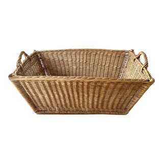 1950s French Market Basket For Sale