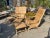 Outdoor Coastal Transitional Teak Scroll Arm Chair & Ottoman For Sale In Los Angeles - Image 6 of 6