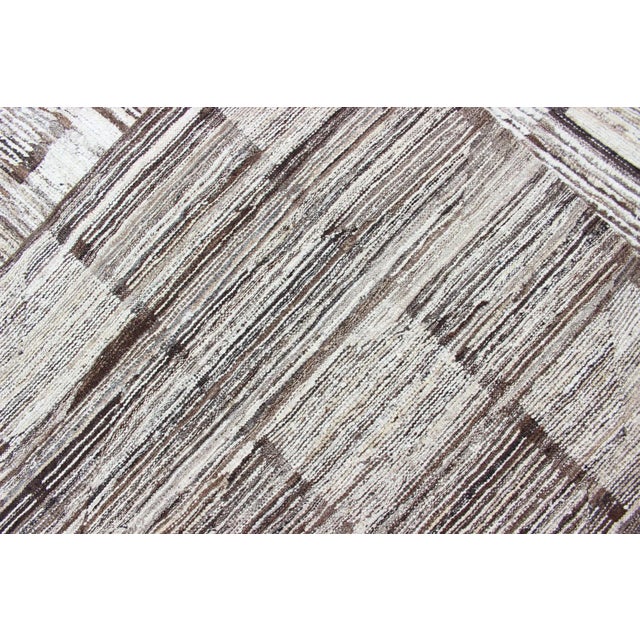 Modern Checkerboard Piled Rug by Keivan Woven Arts 10'0 X 13'10 For Sale - Image 14 of 14
